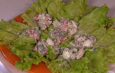 Скандинавский салат с креветками