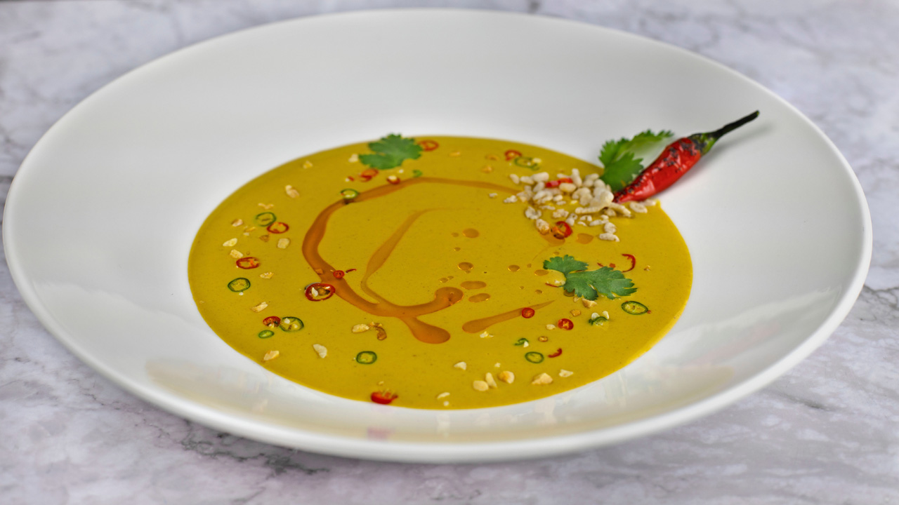 Арахисовый суп. Перец карри фото. Перец карри